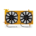 Picture of Mishimoto 08+ Subaru WRX-STI PNP Aluminum Fan Shroud Gold