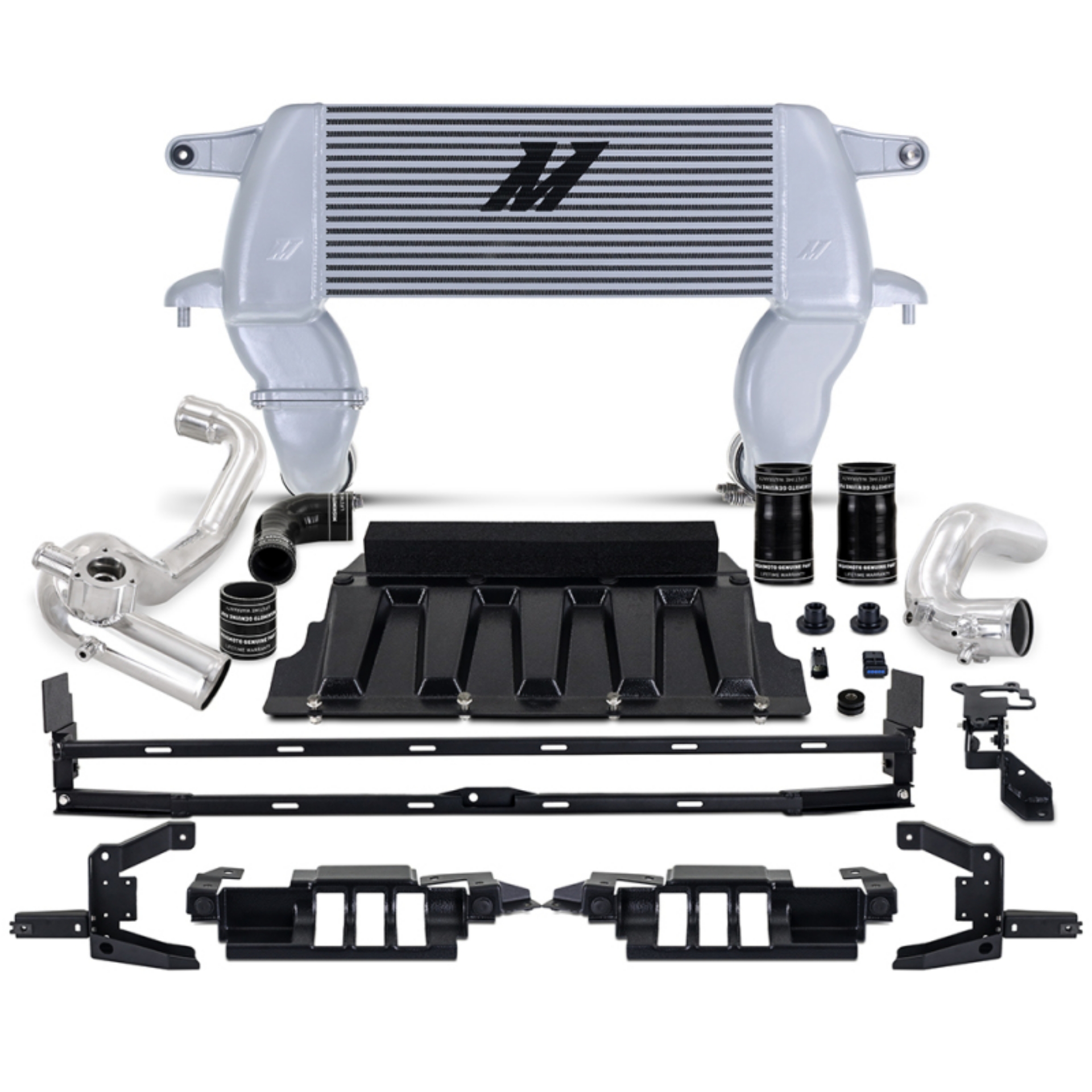 Picture of Mishimoto 21+ Bronco 2-3L High Mount INT Kit SL Core P Pipes