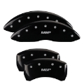 Picture of MGP 4 Caliper Covers Engraved Front-Rear 18-19 Buick Regal Sportback Black Finish Silver Characters