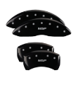 Picture of MGP 4 Caliper Covers Engraved Front-Rear 18-19 Buick Regal Sportback Black Finish Silver Characters