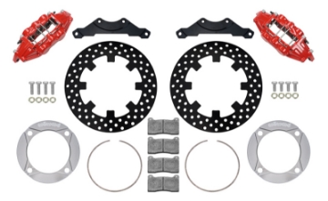 Picture of Wilwood 2014+ Polaris RZR XP 1000 Rear Kit 11-25in Drilled - Red