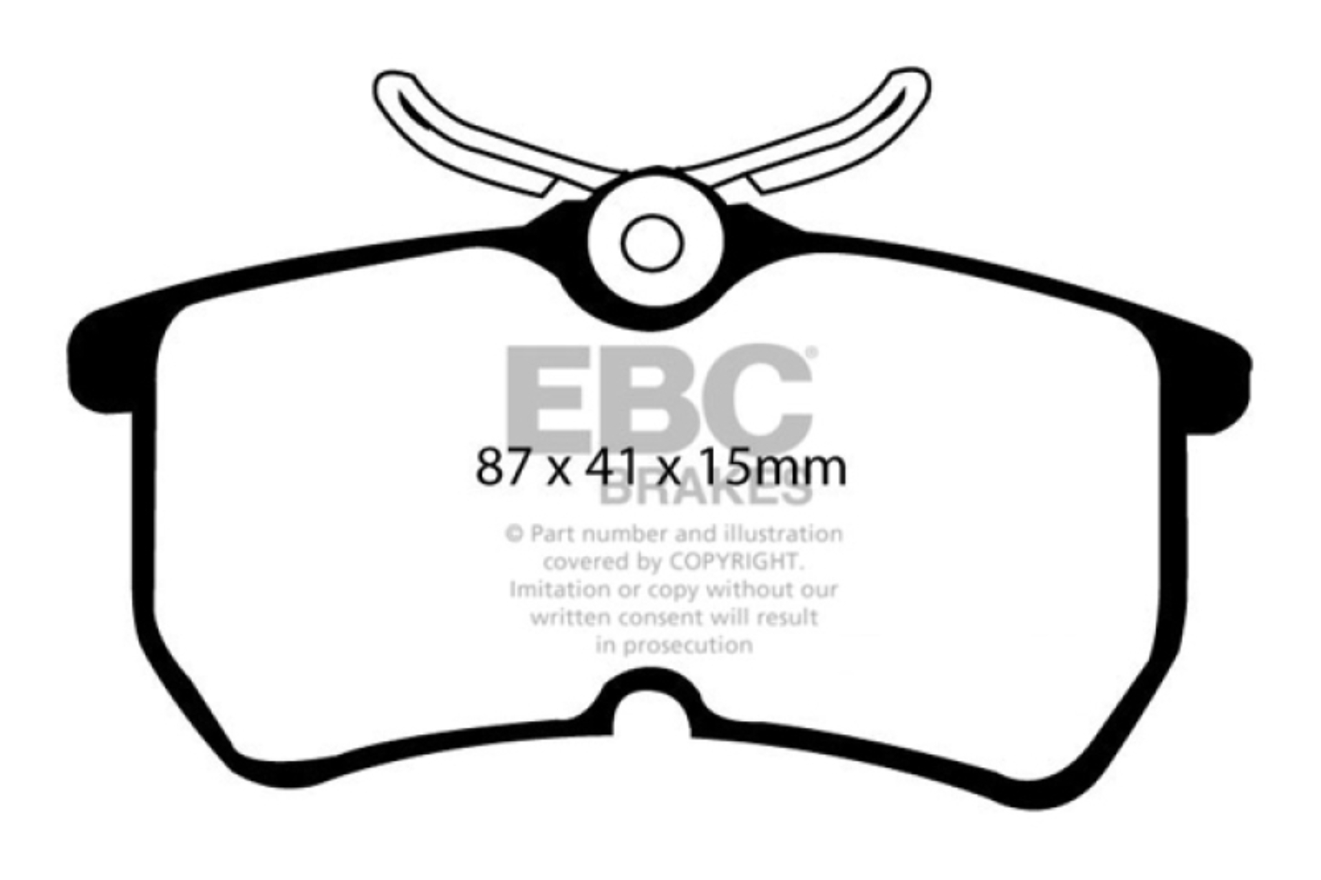 Picture of EBC 13-19 Ford Fiesta ST 1-6T Bluestuff Rear Brake Pads