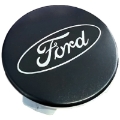 Picture of Ford Racing Ford Car Black & Chrome Wheel Center Cap Kit - Satin