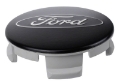 Picture of Ford Racing Ford Car Black & Chrome Wheel Center Cap Kit - Satin