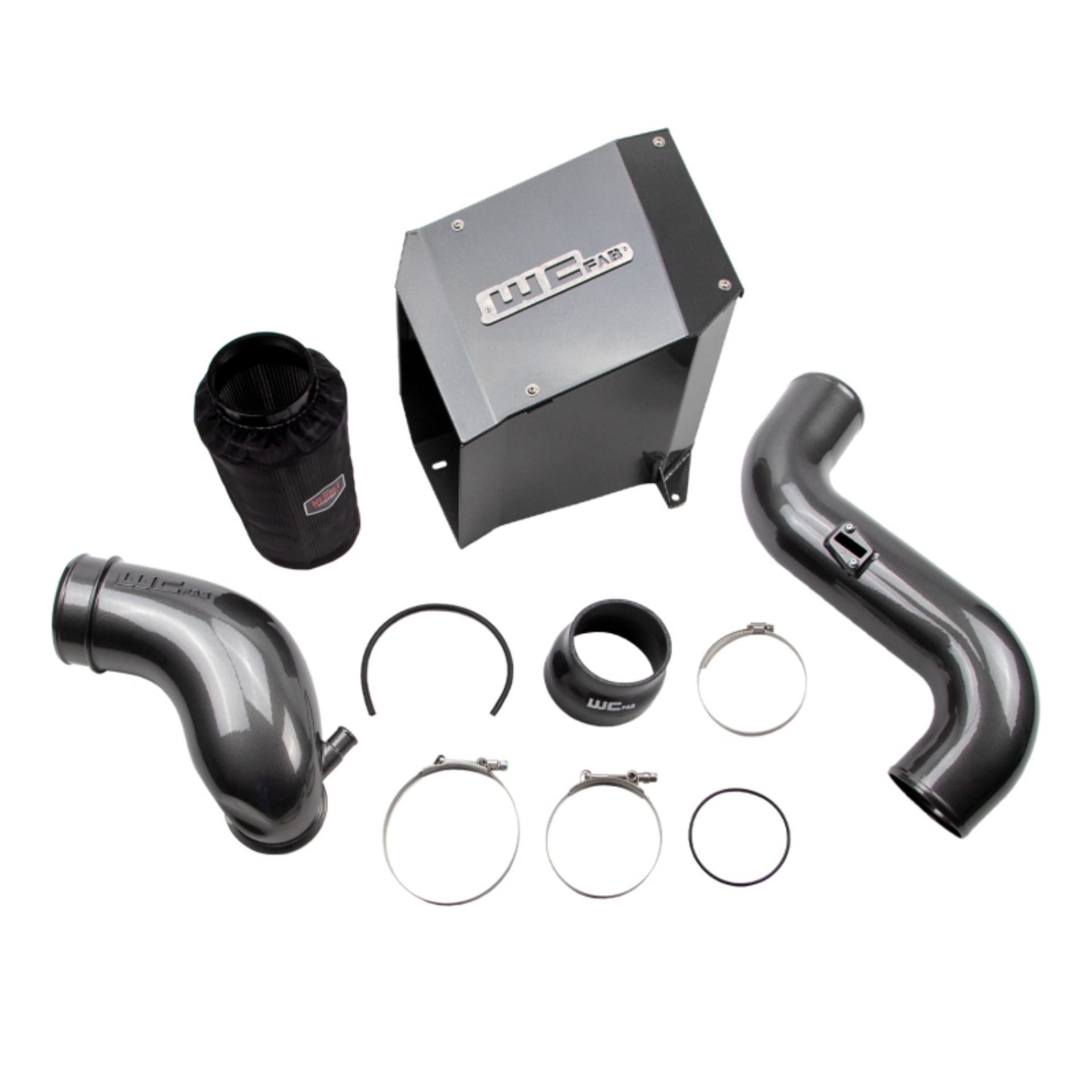 Picture of Wehrli 07-5-10 Chevrolet Duramax LMM 4in Intake Kit Stage 2 - Gloss White