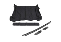 Picture of Rampage 2018-2022 Jeep WranglerJL 4-Door Tonneau Cover w- Tailgate Bar Kit - Black Diamond
