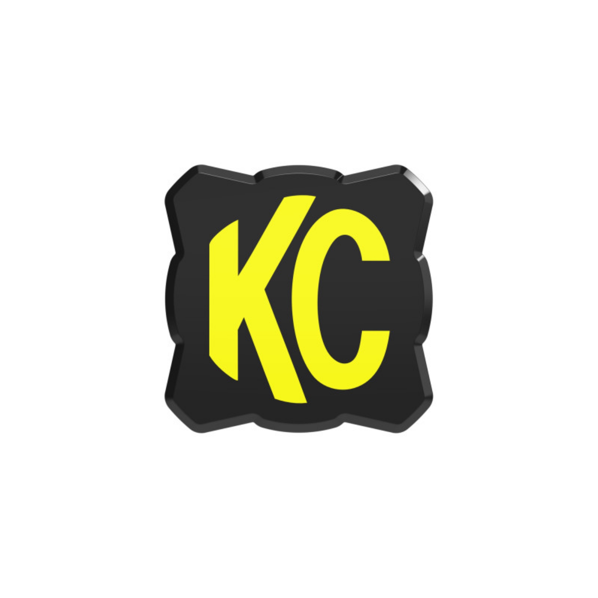 Picture of KC HiLiTES FLEX ERA 1 Single Light Cover ONLY Black-Yellow KC Logo