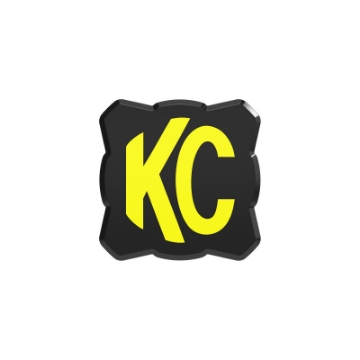 Picture of KC HiLiTES FLEX ERA 1 Single Light Cover ONLY Black-Yellow KC Logo