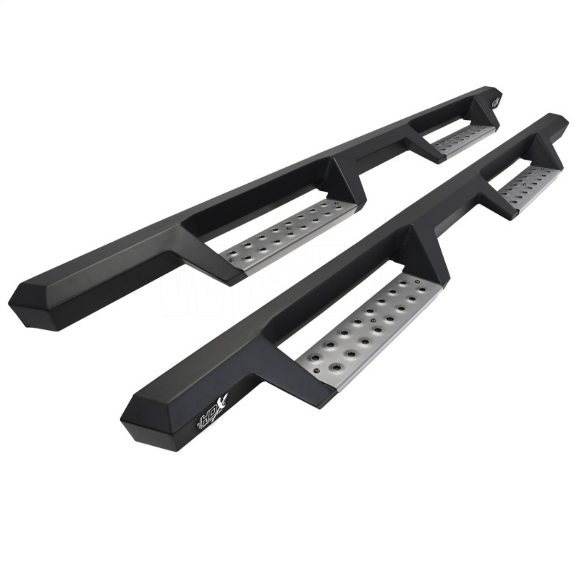 Picture of Westin 22-23 Toyota Tundra Double Cab HDX Stainless Drop Nerf Step Bars - Tex- Blk