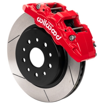 Picture of Wilwood 18-25 Jeep Wrangler JL-20-25 Jeep Gladiator JT Aero6-DM Front Brake Kit - Slotted - Red