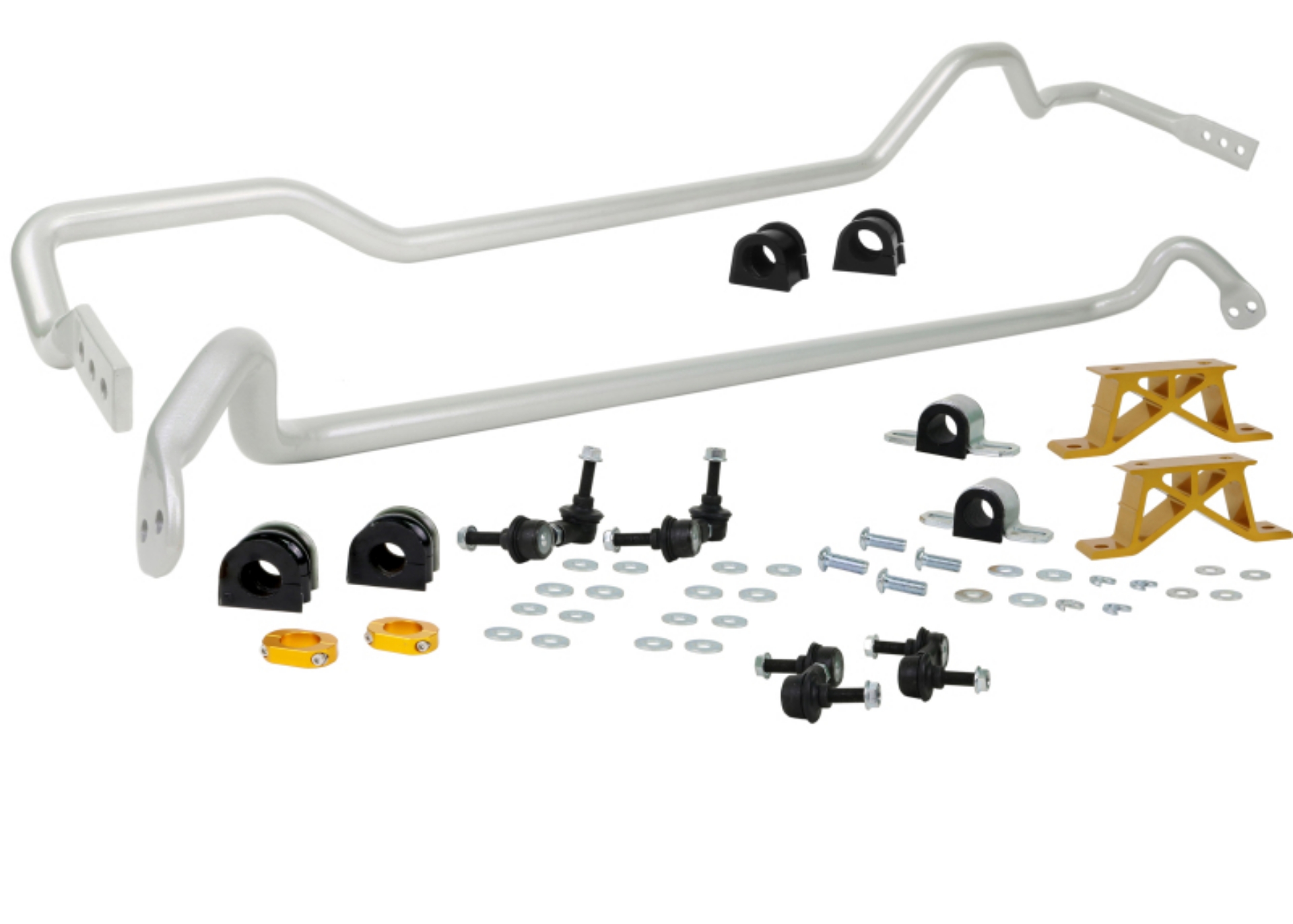 Picture of Whiteline 04-05 Subaru Impreza STI Front & Rear Sway Bar Kit 24mm w-Mounts