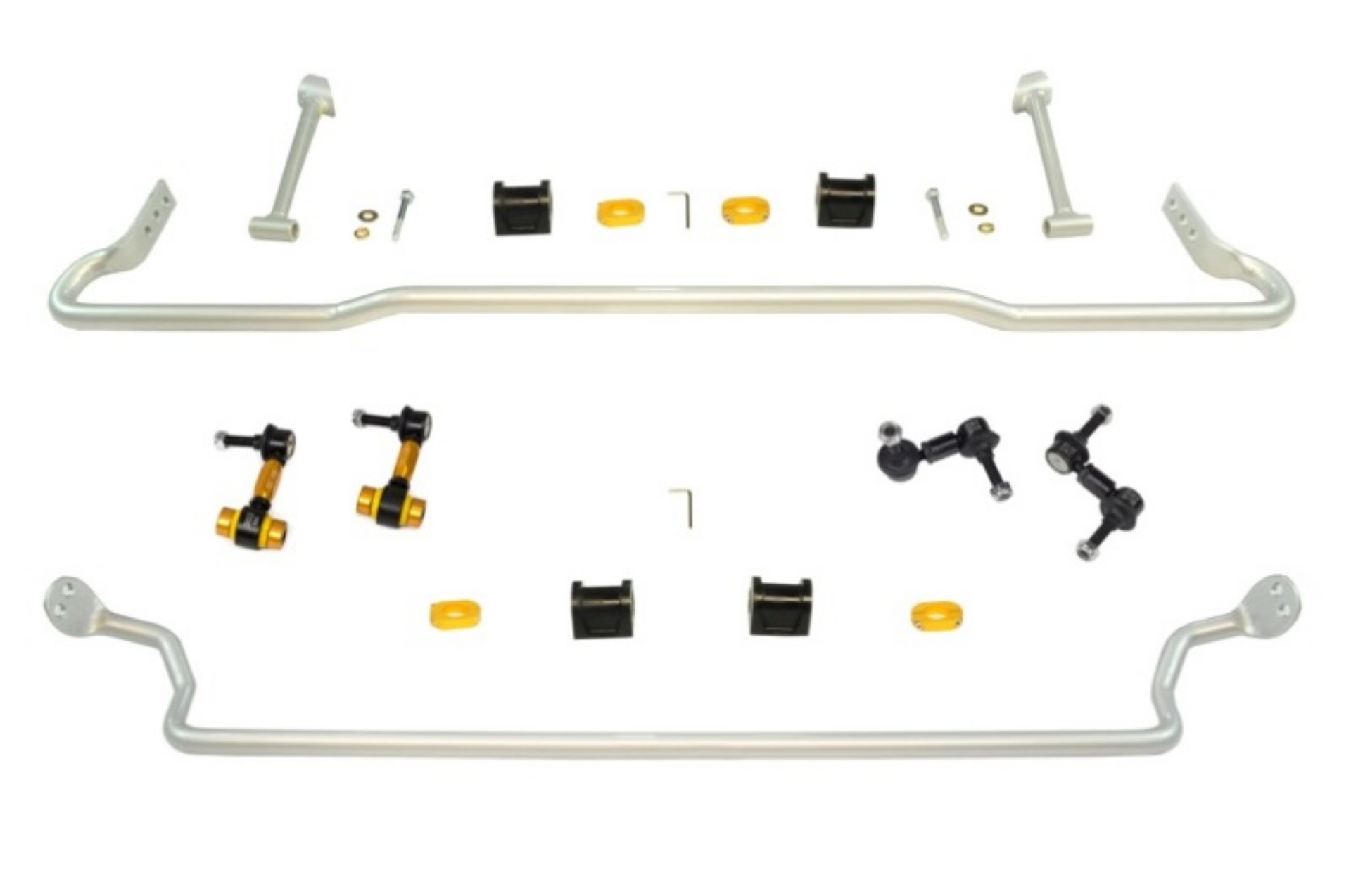 Picture of Whiteline 08-10 Subaru WRX Front And Rear Sway Bar Kit 22mm