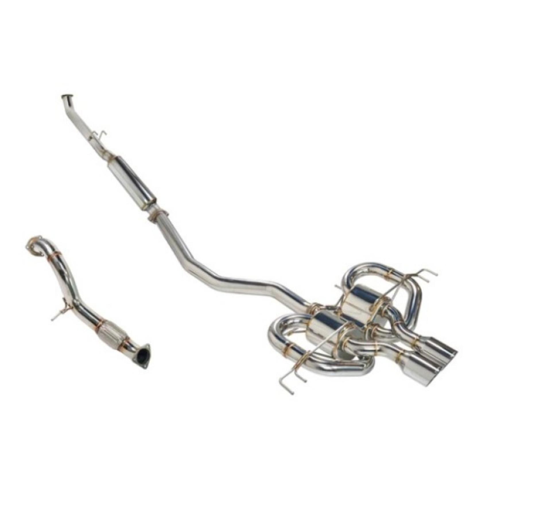 Picture of Remark 17-21 Honda Civic Type R FK8 Sports Touring CatBack Exhaust-Front Pipe - Stainless Steel