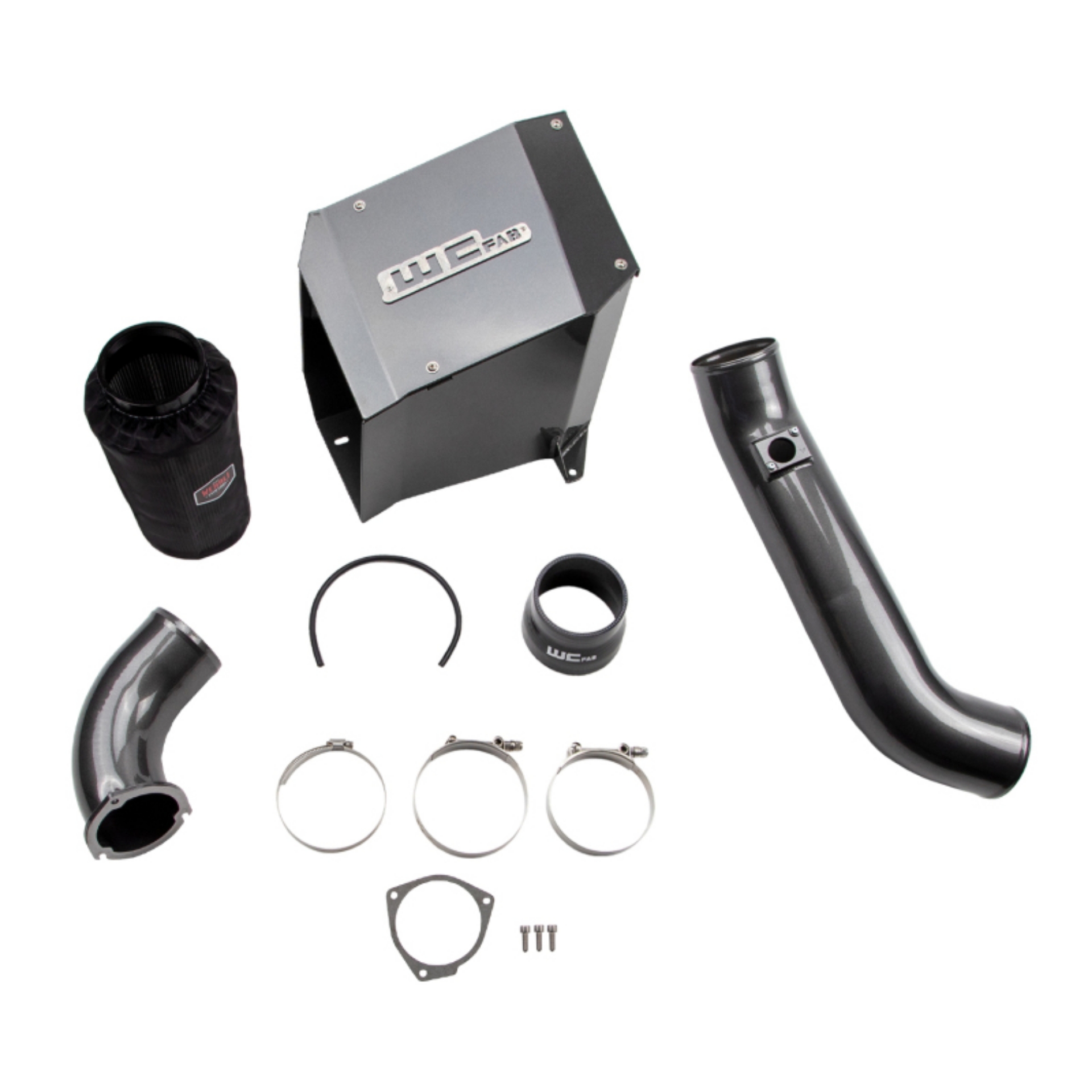 Picture of Wehrli 01-04 Duramax LB7 4in Intake Kit with Air Box Stage 2 Blueberry Frost