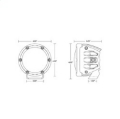 Picture of Rigid Industries 360-Series 4in Fog w- Amber PRO Lens - White Pair