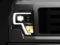 Picture of Raxiom 09-14 F-150 Projector Headlights w- LED Accent- Black Housing Clear Lens