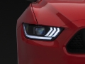 Picture of Raxiom 15-17 Ford Mustang Projector Headlights OEM HID Bulbs- Black Housing Clear Lens