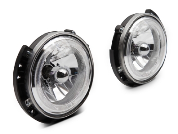 Picture of Raxiom 07-18 Jeep Wrangler JK LED Halo Headlights- Chrome Housing Clear Lens