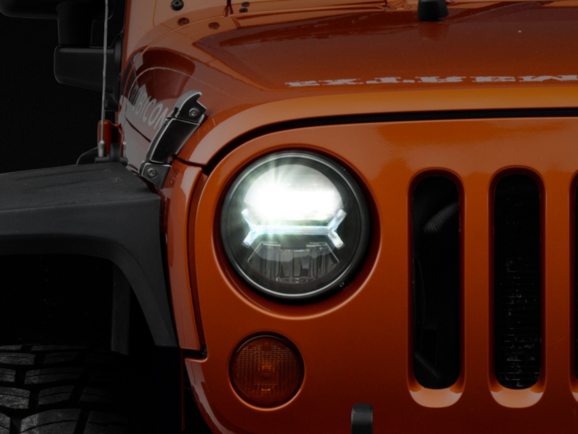 Picture of Raxiom 07-18 Jeep Wrangler JK LED Halo Headlights- Black Housing Clear Lens