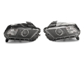 Picture of Raxiom 13-14 Ford Mustang LED Halo Projector Headlights- Black Housing Clear Lens