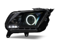 Picture of Raxiom 10-12 Ford Mustang w- Headlights CCFL Halo Projector Headlights- Black Housing Clear Lens