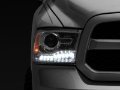 Picture of Raxiom 09-18 Dodge RAM 1500 LED Halo Headlights w- Swtchbck Turn Signals- Chrome Hsng Clear Lens