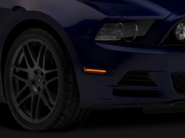 Picture of Raxiom 10-14 Ford Mustang Axial Series LED Side Marker Lights Smoked