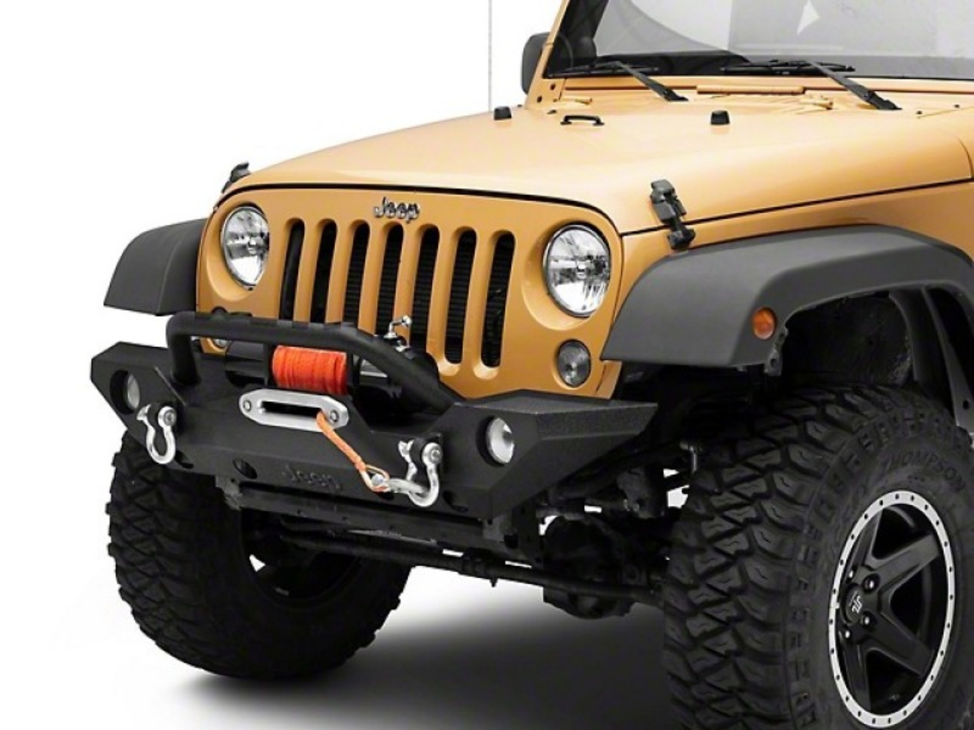 Picture of Officially Licensed Jeep 13-18 Wrangler JK 4Door Custom Front Rear Seat Covers w- Jeep Logo-Black