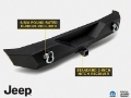 Picture of Officially Licensed Jeep 07-18 Jeep Wrangler JK Trail Force HD Rear Bumper w- Jeep Logo