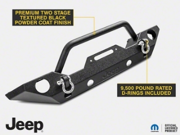 Picture of Officially Licensed Jeep 07-18 Jeep Wrangler JK Trail Force HD Front Bumper w- Jeep Logo