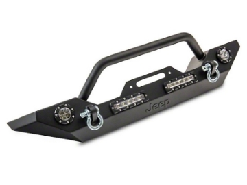 Picture of Officially Licensed Jeep 07-18 Wrangler JK Trail Force HD Front Bumper w- LED Lights and Jeep Logo