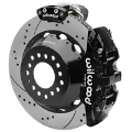 Picture of Wilwood AERO4 Big Brake Rear Electronic Parking Brake Kit - Black - Powder Coat Caliper - D-S Rotor