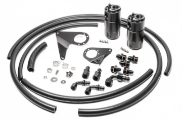 Picture of Radium Engineering Dual Catch Can Kit 08-16 Mitsubishi Evo Fluid Lock