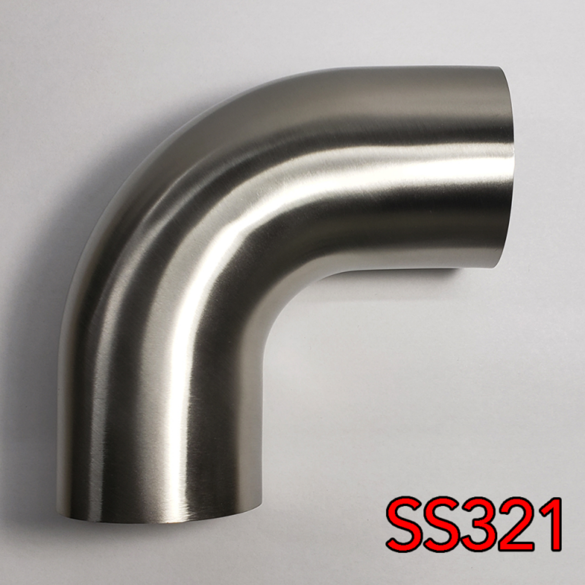 Picture of Stainless Bros 1-75in SS321 90 Deg Mandrel Bend Elbow - 1D Radius Leg