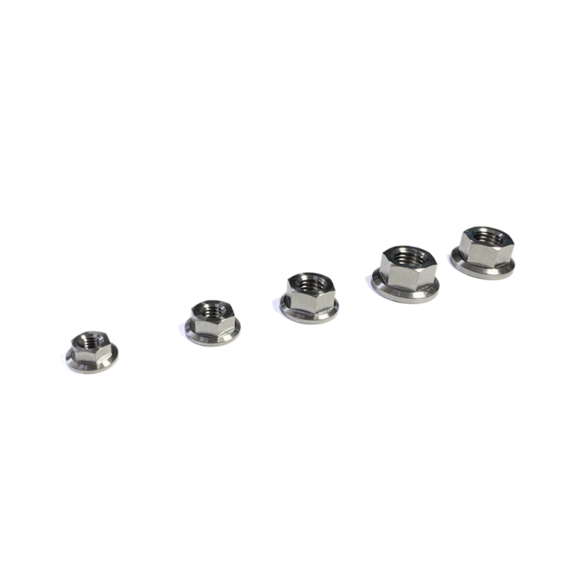 Picture of Ticon Industries Titanium Nut Flanged M12x1-25TP 17mm 6pt Head
