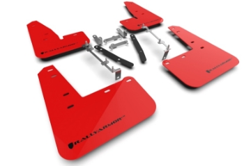 Picture of Rally Armor 23-25 Toyota GR Corolla Red UR Mud Flap w-Black Logo