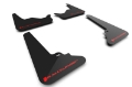 Picture of Rally Armor 21-25 Tesla Model S - S Plaid Black UR Mud Flap w-Red Logo