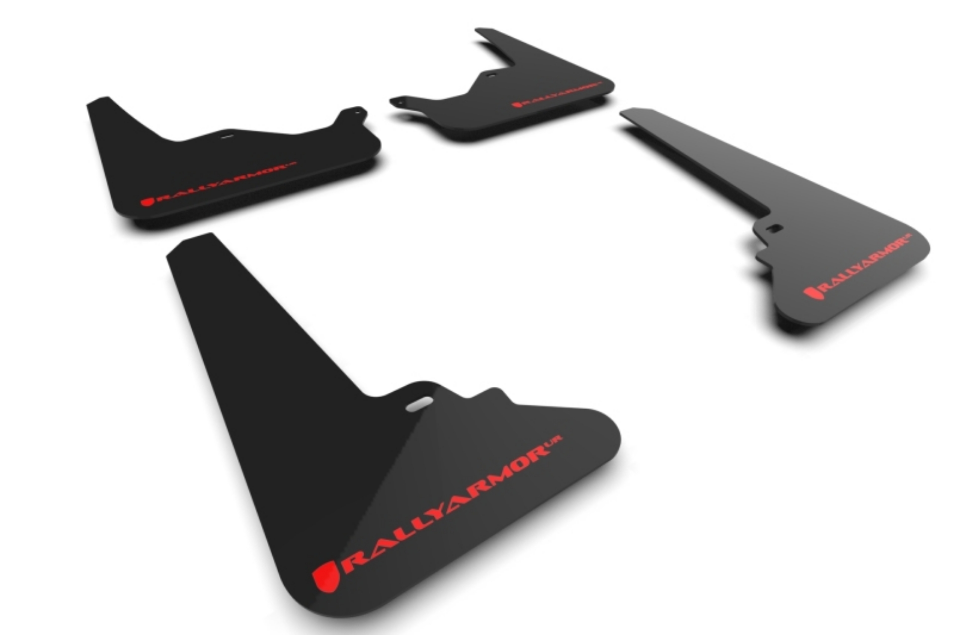 Picture of Rally Armor 21-25 Tesla Model S - S Plaid Black UR Mud Flap w-Red Logo