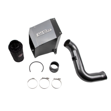 Picture of Wehrli 01-04 Chevrolet Duramax LB7 4in Intake Kit - Fine Texture Black