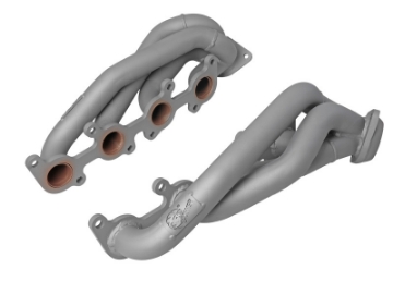 Picture of aFe Ford F-150 15-22 V8-5-0L Twisted Steel 1-5-8in to 2-1-2in 304 Stainless Headers w- Titanium Coat