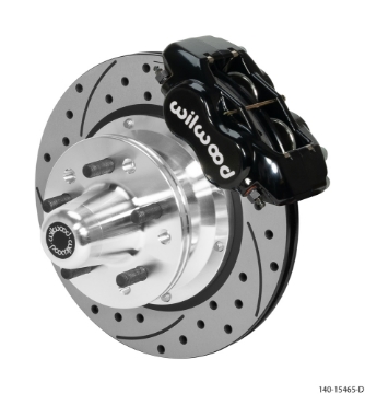 Picture of Wilwood Forged Dynalite Pro Series Front Brake Kit Black Caliper 11-00in SRP Drilled & Slotted Rotor