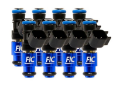 Picture of FIC1200cc-D (130 lbs/hr at OE 58 PSI fuel pressure) FIC Fuel Injector Clinic Injector Set for 4.8/5.3/6.0 Truck Motors ('07-'13) (High-Z)